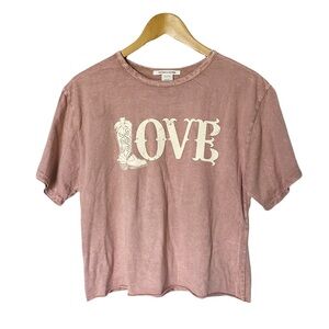 Cowboy‎ Love NWOT Distressed Graphic Tee